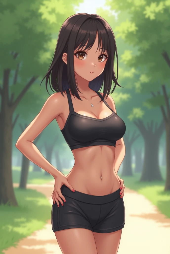 anime tomboy have sixpack