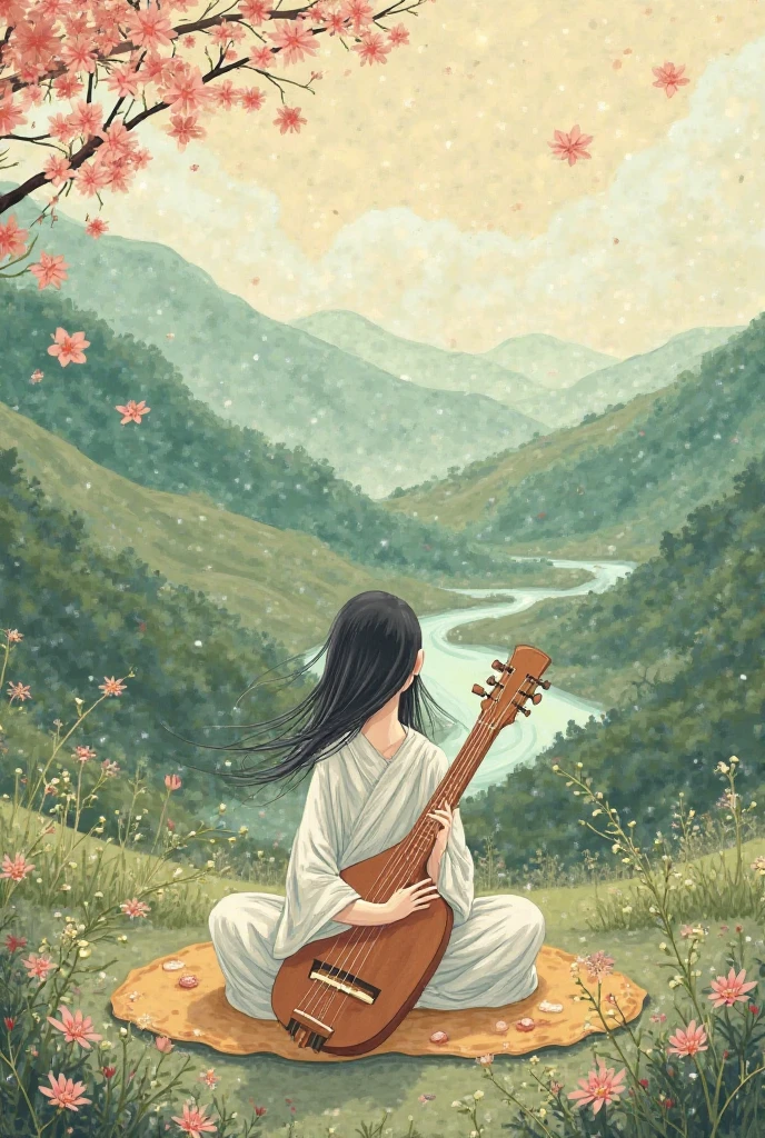 Gentrate me a ghibli picture for my YouTube channel which is about music and i publish heart touching music and my channel name is mystic Melodies 