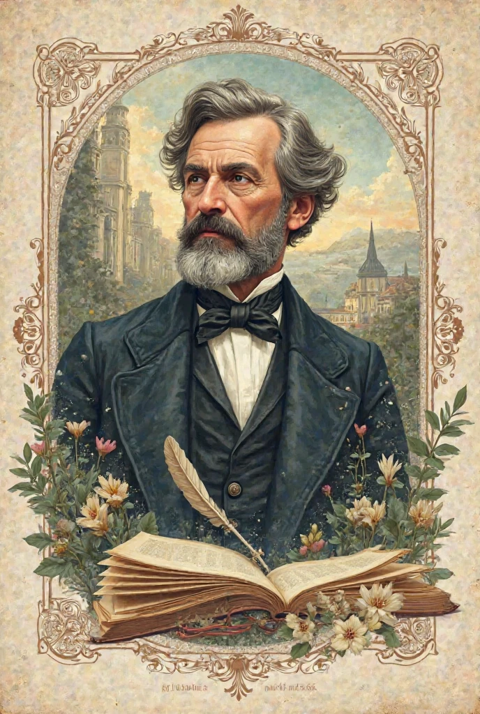 The 200th anniversary of Mór Jókai simply illustrated 