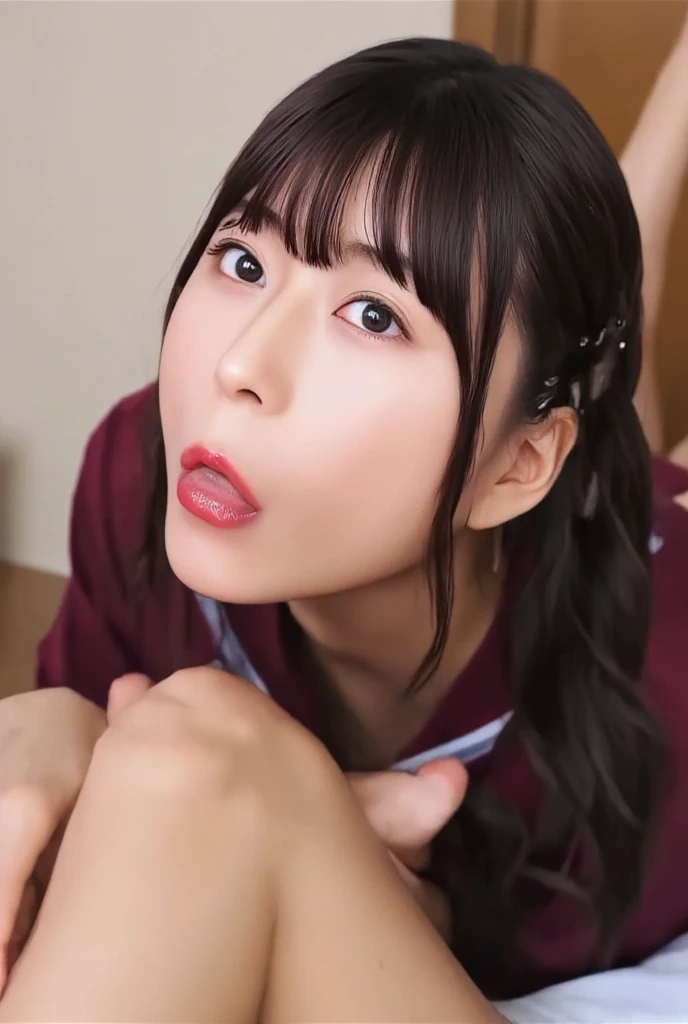 a girl is sucking cock 