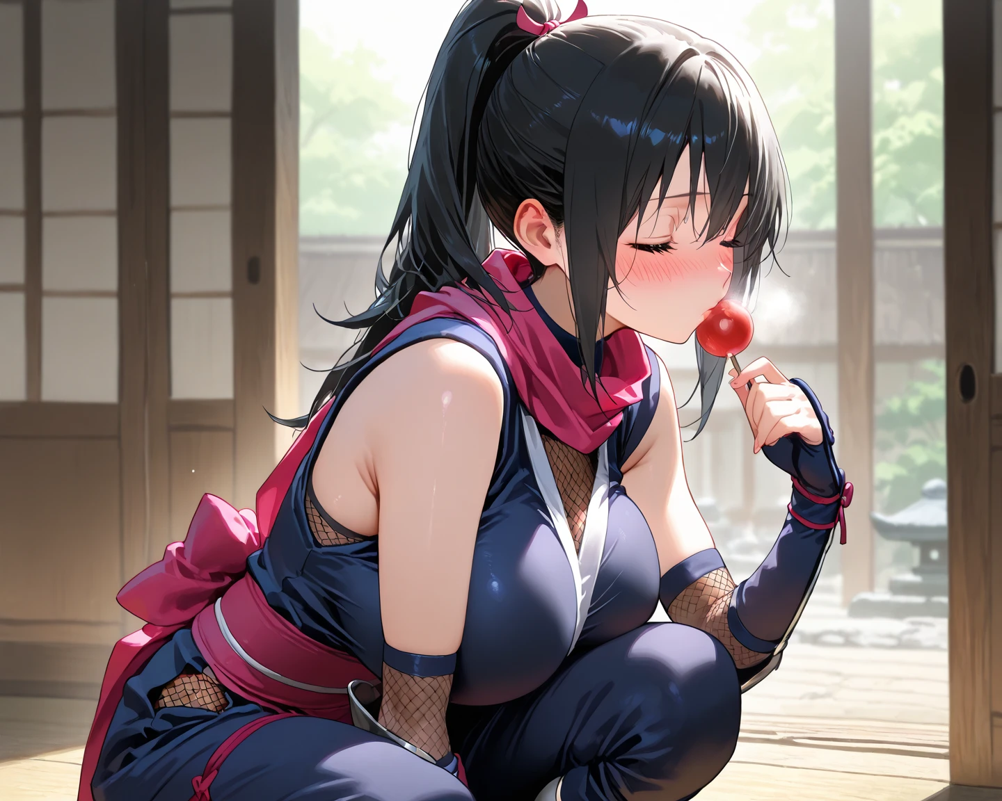 Copy prompt prompt
「highest quality、masterpiece、An illustration、very delicate and beautiful、very detailed、cg、8k wallpaper、wonderful、small details、masterpiece、最高の究極の芸術very detailed cg Unity 8k wallpaper」、japanese girl、(((huge breasts 1:1)))、(((Super Big 1:1)))、(((Pee)))、(((see through nipples)))、(((I can see your breasts)))、(((huge nipples)))、(((black hair)))、(((ponytail)))、(((white karate gi)))、(((black belt)))、(((squat)))、(((Four-pronged)))