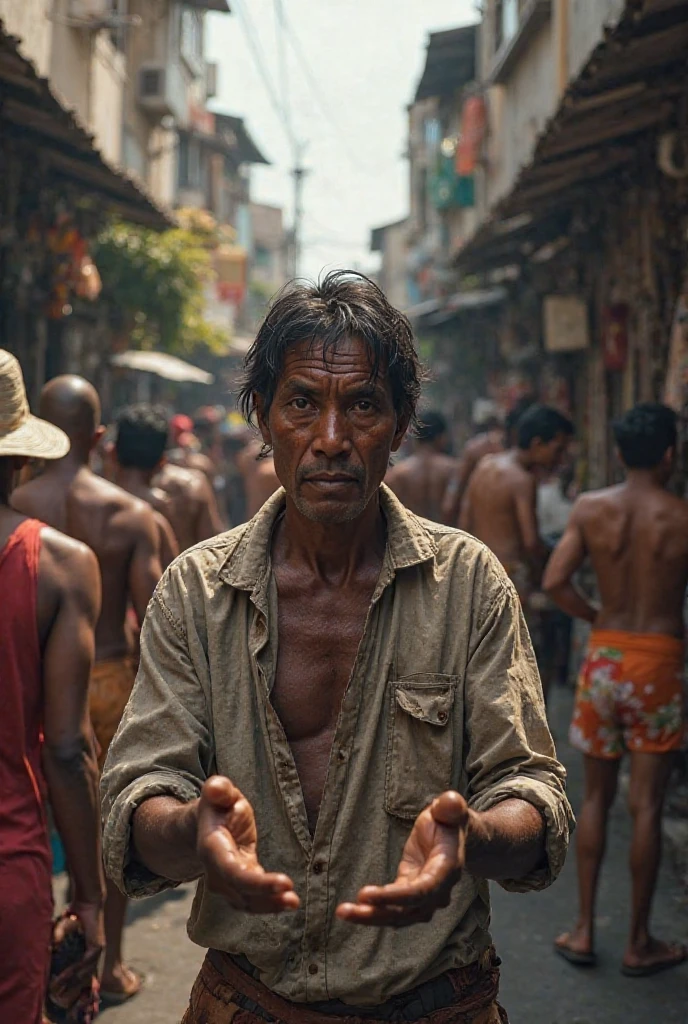 "seneca walking gracefully amidst the bustling streets, exuding an air of confidence and poise."