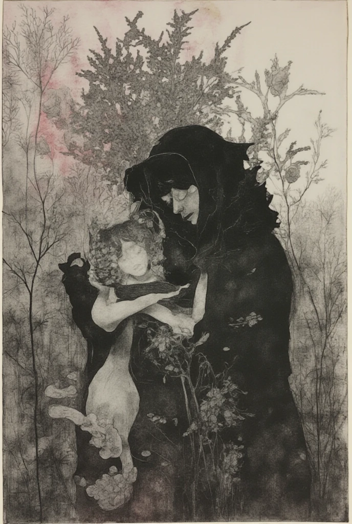 Woman being suddenly raped in the forest