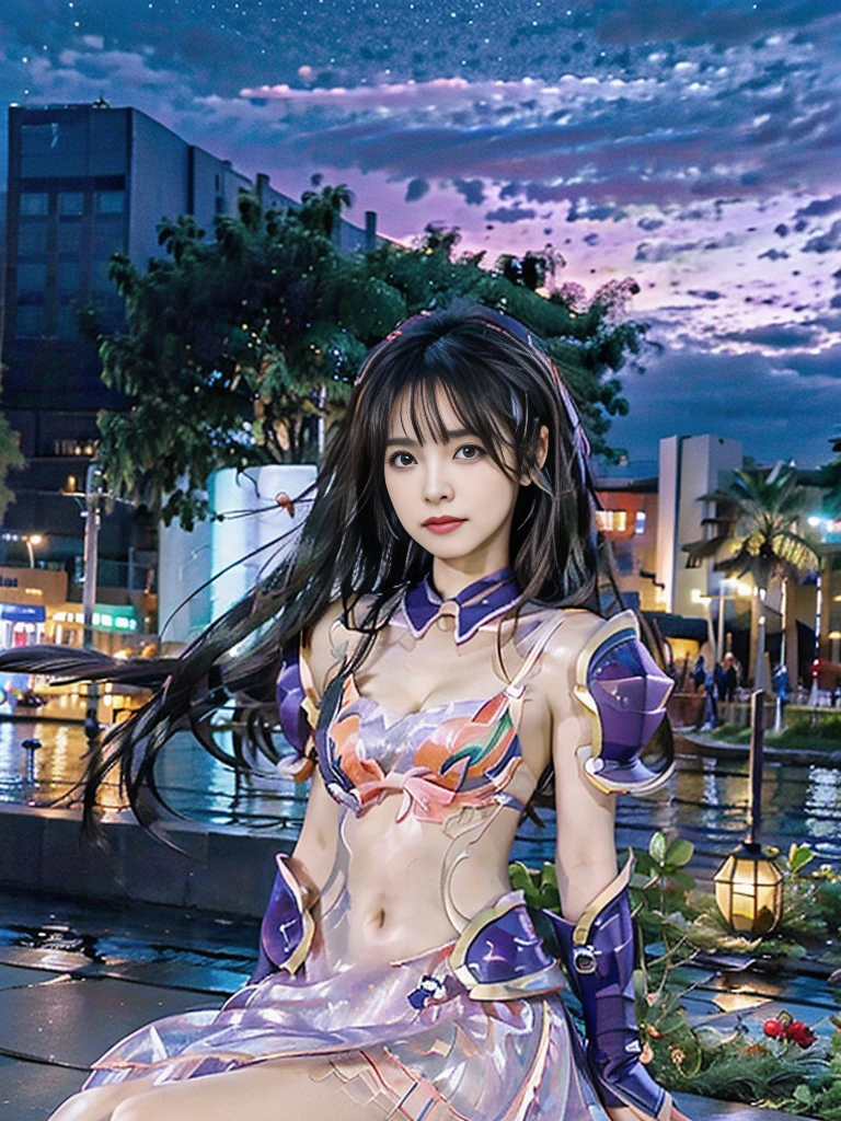 Ultra-high saturation,(tmasterpiece), fully body photo,(best qualtiy), (1girll), starryskybackground,Wearing shiny gold armor, cool-pose, Saint Seiya Armor, messy hair,high detal, Anime style, Cinematic lighting, Sparkle, god light, Ray traching, filmgrain, hyper HD, textureskin, super detailing, Anatomical correct, A high resolution,Ultra-high saturation,hight contrast,High-gloss armor,Smooth skin,Serious expressions,Dark room,