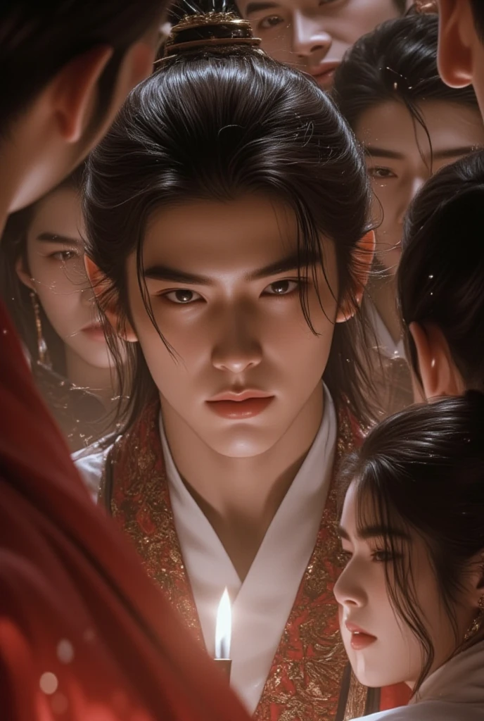 best quality,Anime,merge,colorful,vibrant colors,illustration,artstyle,fantasy,realistic,(masterpiece), (photo_\(medium\):1.0),smooth,sharp focus,(男性:1.1),