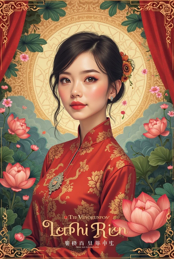 Create a banner for admission information about Le Thi Rien's career in Vietnamese 