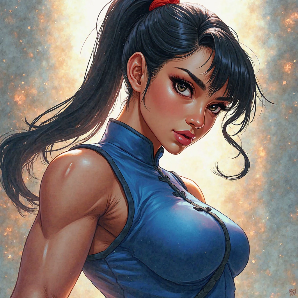 (masterpiece), (highest quality), (Super Detail), (Disheveled Hair), (shape), (One Girl), (whole body), (Stylishly decorated ninja costume), Leather Armlets, Dagger on hip, Japan with a sword on your back, Holding a kunai in the hand, Preparing to attack,arms up,armpits, armpits,sweat,sweaty,sweaty armpits,awesome armpits,sweating ,sleeveless,exhausted,tired, wearing arm bands,arms raised,very tired,sweating,arms raised,both arms raised,sweaty,red arm warmers,red arm bands,bluish black mask