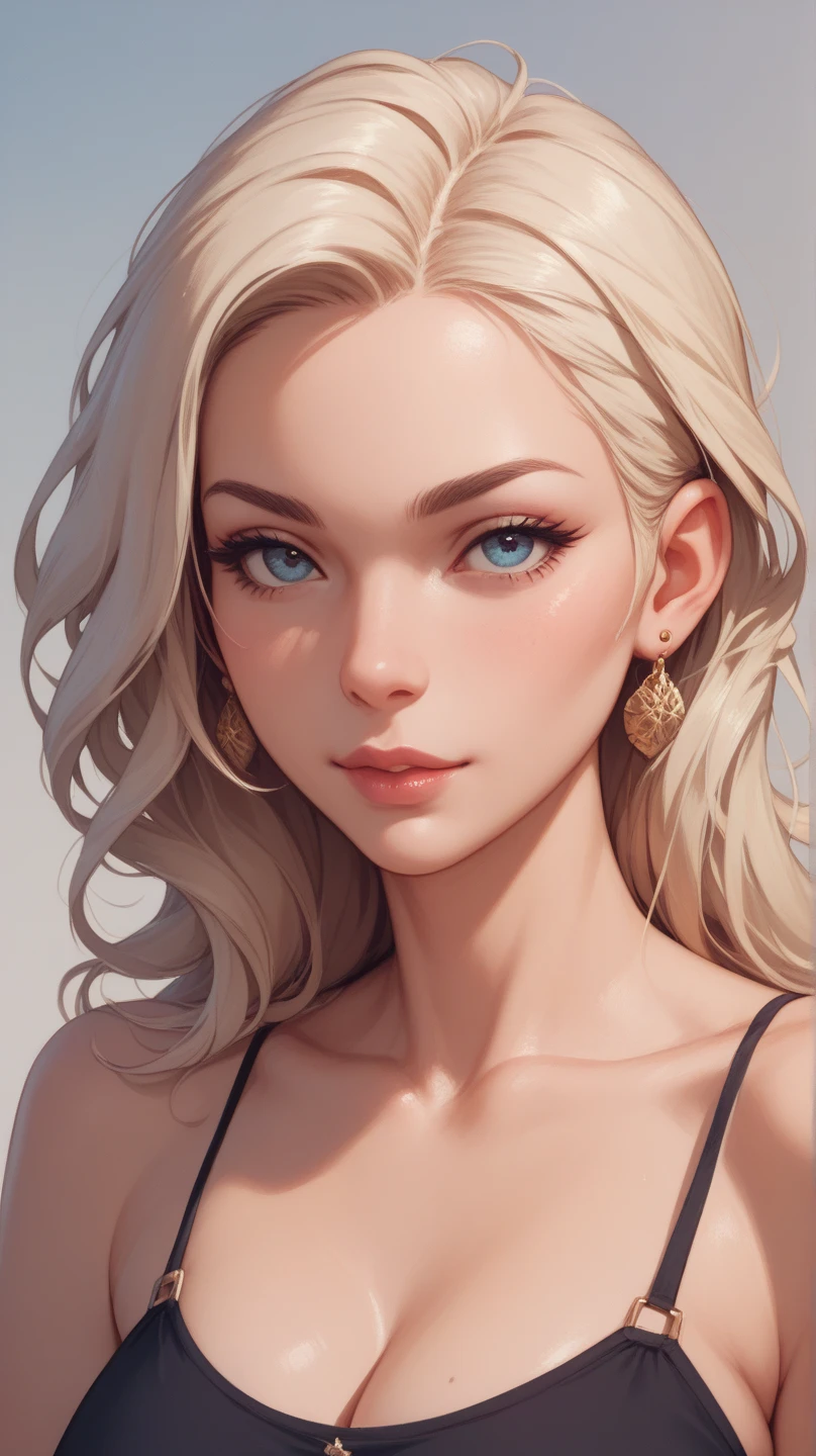 The number "0" is displayed prominently and boldly in the top of her head,