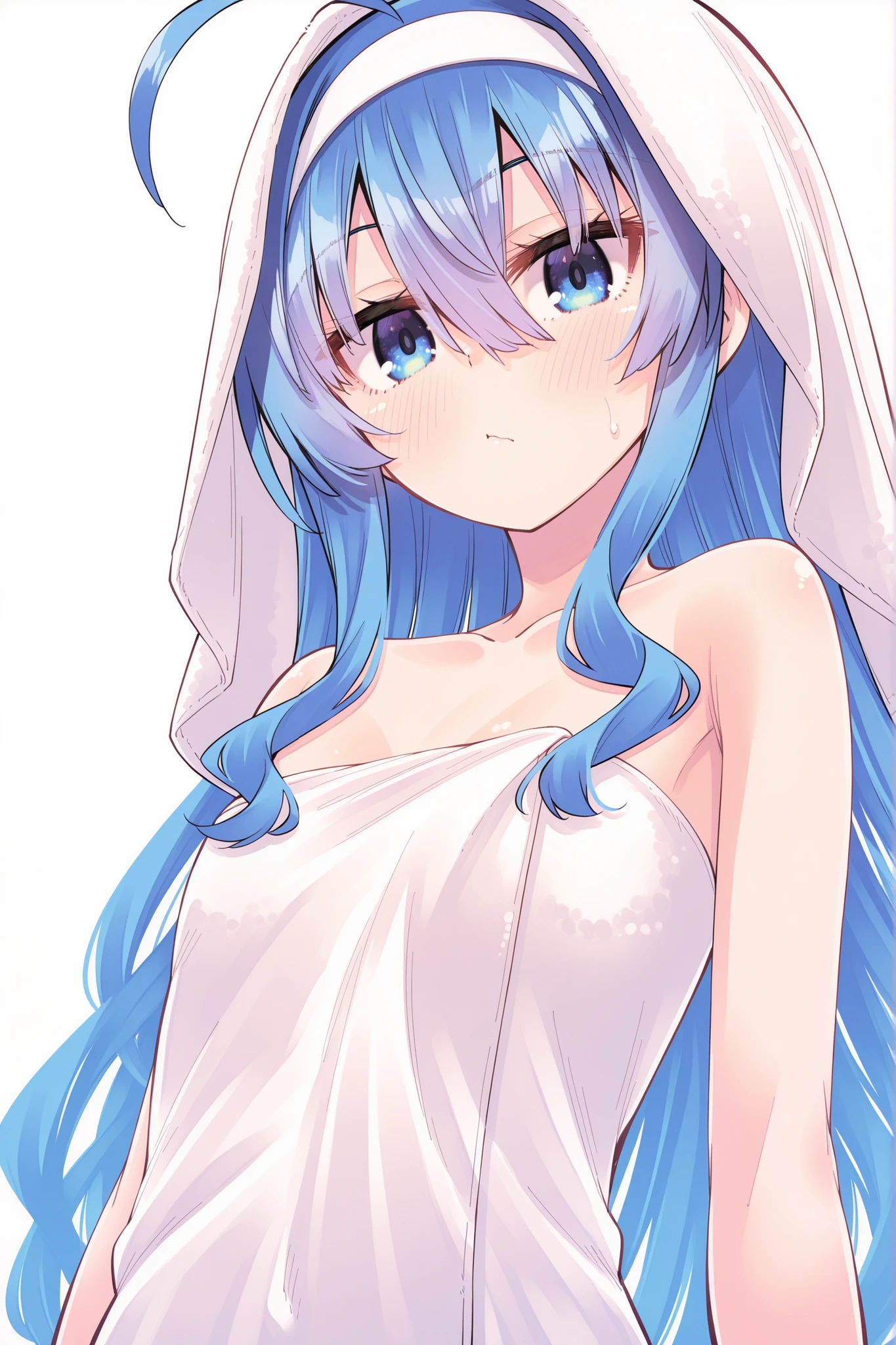 top-quality、Full limbs、(photorealistic:1.2)、complete fingers、1 beautiful woman、beautiful detailed eyes、super detailed skin、sweat、oil、Slender beauty、straight haired、blown hair、french braid、blunt bangs、head tilt、((white Nurse bikini、covered erectile nipples、very skinny))、cleavage、white nurse hat、White pantyhose、hospitals、Hospital Room、on Patient bed、(stethoscope)、((((vulgarity))))、spoken heart、(light dark skin:1.6)、(small breasts、nipples pointing up:1.7)