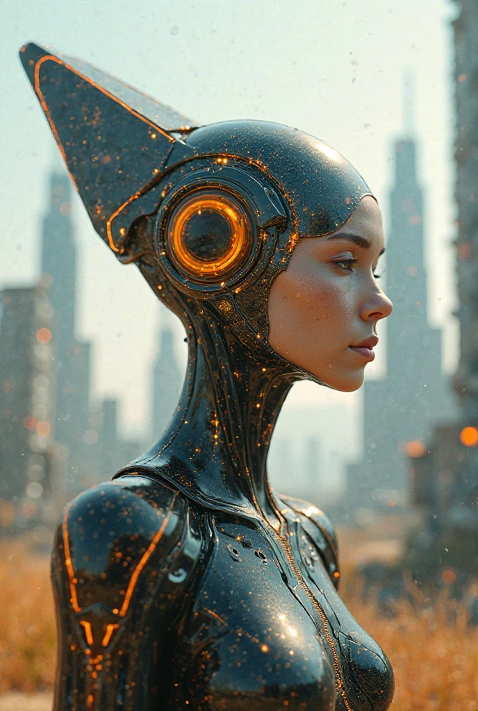 Man solar panel head