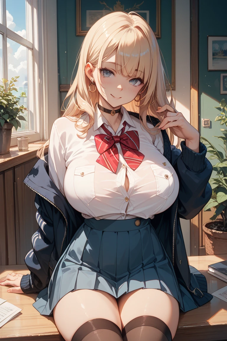 (masterpiece:1.2, Highest quality), (Realistic, photoRealistic:1.4), Beautiful illustrations, 
Looking at the audience, whole body, Front view:0.6, (((Grab the hem of your skirt))),((Crotch-exposing pose)),((White liquid on thighs))、
1 girl, Japanese, high school girl, (Blonde), Let your hair flutter, (Half Up, Half Updo), bangs, Hair between the eyes, ((Big Breasts:1.4)), 
Beautiful Hair, Beautiful Face, Beautiful and beautiful eyes, Beautiful clavicle, Beautiful body, Beautiful breasts, Beautiful thighs, Beautiful legs, Beautiful fingers, beautiful scenery), , Dimly lit bedroom,
((Upper body naked,  Grey plaid pleated skirt, )), White panties, 
(Sleeping in bed,   please put your hand on your chest, Counterattacking hand, ,solo、1 girl、Alone
