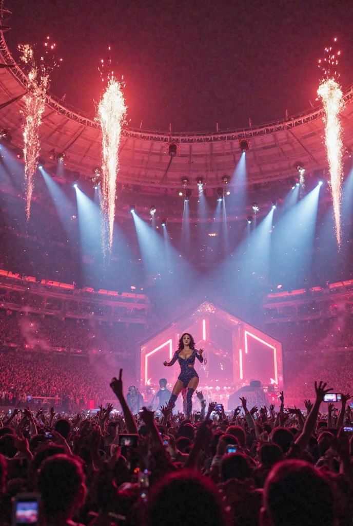 SINGER ANITTA AT THE CLOSING OF THE PARIS OLYMPICS