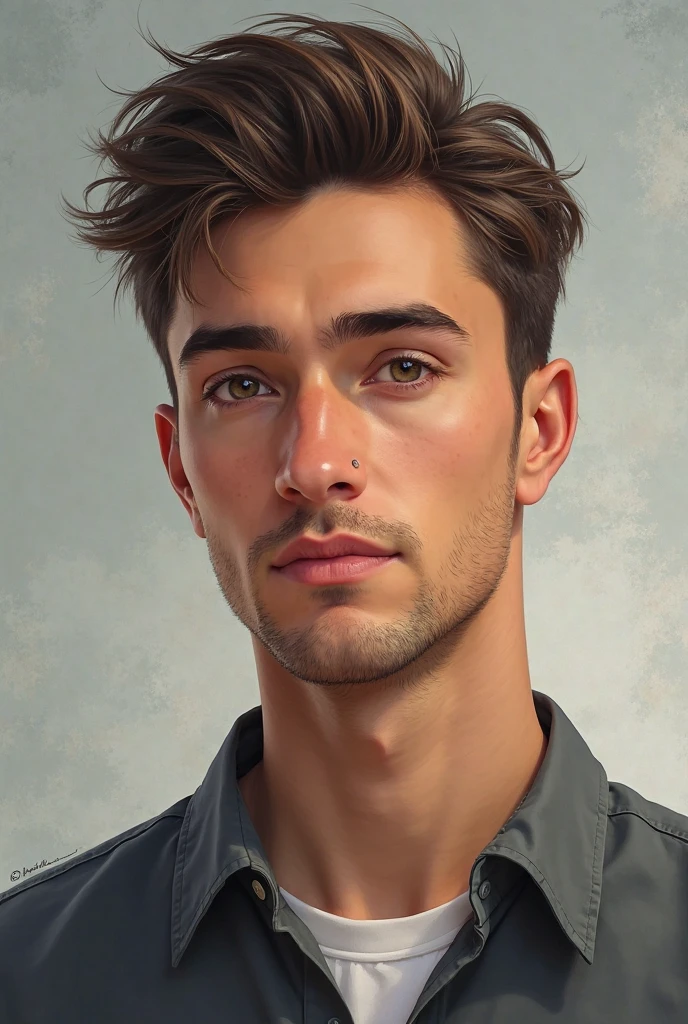 a realistic image of 25 years old man
