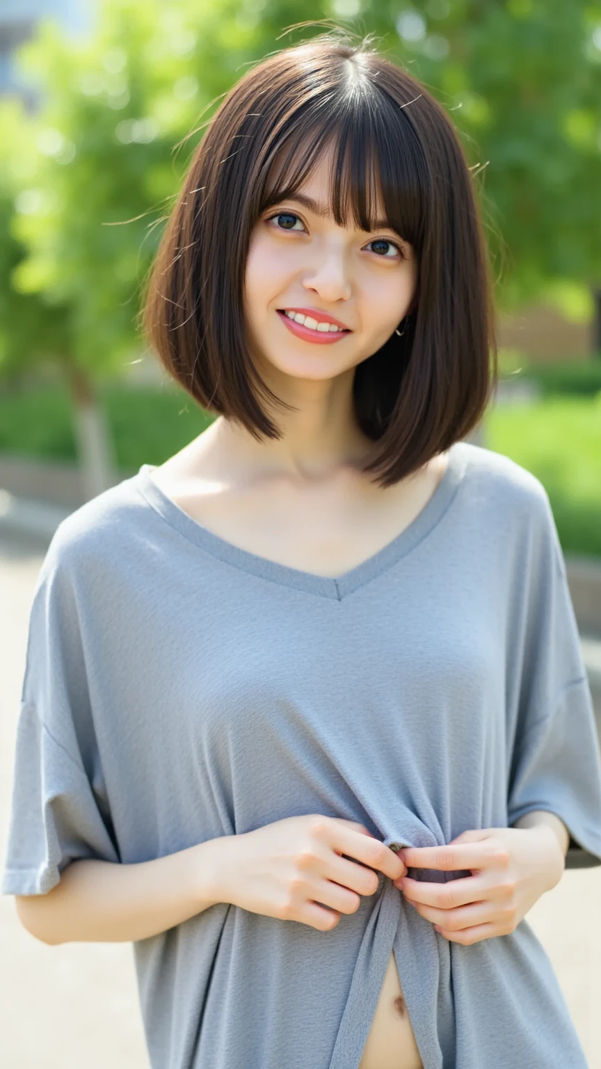 Skinny Japanese woman, age {30s|20s}, (detailed face), slight smile, (detailed eyes), {long|short} hair, slender shape, High-waisted cotton leggings, standing against a wall, Enhance quality, quality maintains, real professional photograph, award-winning portrait, masterpiece, 16K UHD, high detail full-body view