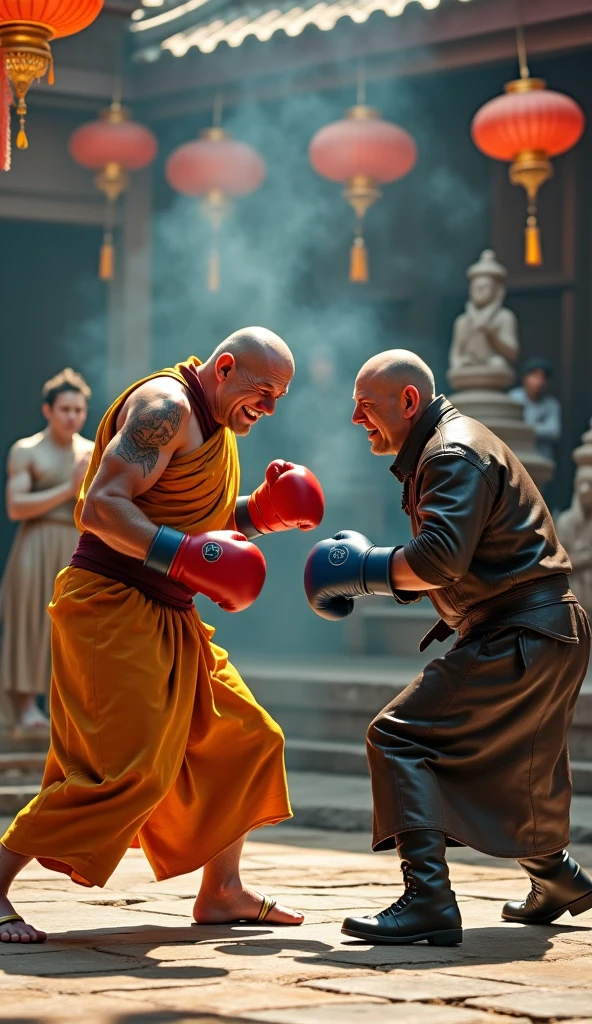 Picture of monks fighting