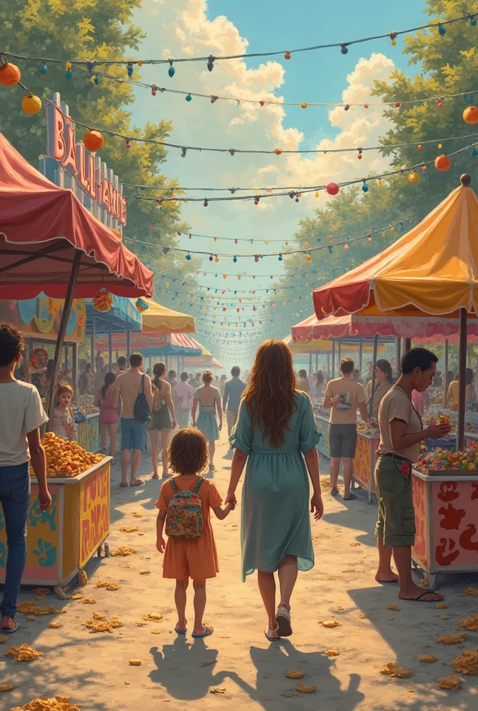 *The Lost Story: "The Fair and I"*

One day, my little daughter, Tania, and I went to a local fair. The fair was lively, with crowds of people, bright lights, and colorful displays all around. Tania was excited, running around looking at toys and sweets. I was happily following her, holding her hand at times, and walking beside her at others.

But then, in the blink of an eye, Tania disappeared! I looked around in surprise, but she was nowhere to be found. At first, I thought maybe she had just wandered a little farther, but minutes passed, and still, there was no sign of her.

A strange sense of emptiness filled me. The fair was packed with people, vendors were busy with their stalls, and I was alone, calling out Tania’s name, getting more and more anxious. Then, a strange thought crossed my mind—“She’s just somewhere nearby, waiting for me.”

Slowly, I made my way to one corner of the fair, asking the vendors for help. That’s when a woman pointed me toward Tania, who was standing by one of the toy stalls, looking around with a somewhat worried expression on her face.

I rushed over to her and hugged her tightly. Tania smiled and said, “Mom, I was just looking at toys, but I knew you’d come find me.”