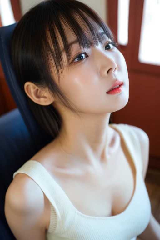 arafed asian woman in a white top posing for a picture, taken with canon eos 5 d mark iv, young cute wan asian face, taken with canon eos 5 d, taken with canon 8 0 d, photo taken with sony a7r, taken with canon 5d mk4, captured on canon eos r 6, beautiful asian girl, soft portrait shot 8 k