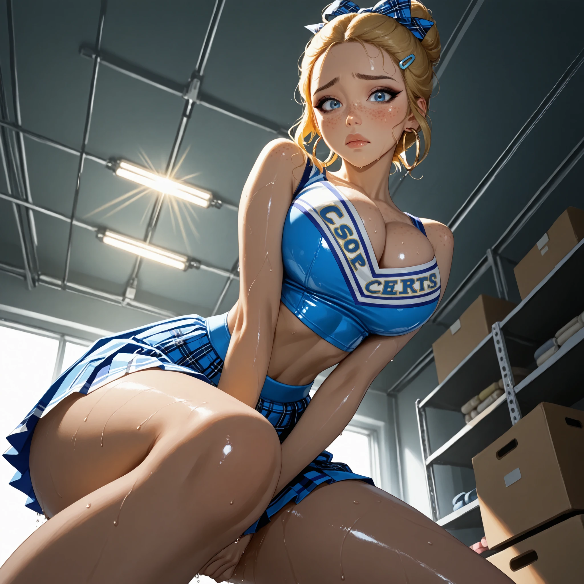 retrato (Solitario (Britney Spears) wearing skintight (Camiseta sin mangas blanca) y (Mini microfalda) (medias negras) (Stilettos)1.2) (Hooters), De pie en la arena abierta, (Enormes pechos), (Front view), (Tiro ultra gran angular:1.2) (fotorrealista:1.3) ((La mejor calidad)), (insanely detailed eyes iris), (cara extremadamente detallada), cinematic lighting, De color, Chica impresionante, La mejor calidad, ultra-high-resolution, (fotorrealista:1.4),