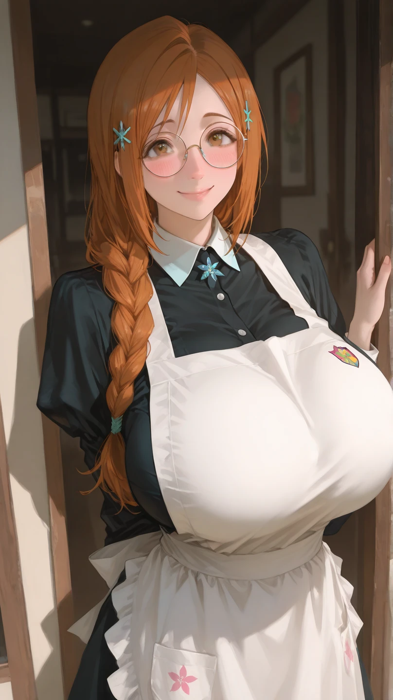 1girl, tanned, short blond braided hair with blue lightning, red eyes, wearing a white turtleneck, big breasts, denim shorts, japanese festival, absurdres, high res, ultrasharp, 8K, masterpiece, looking at viewer smiling