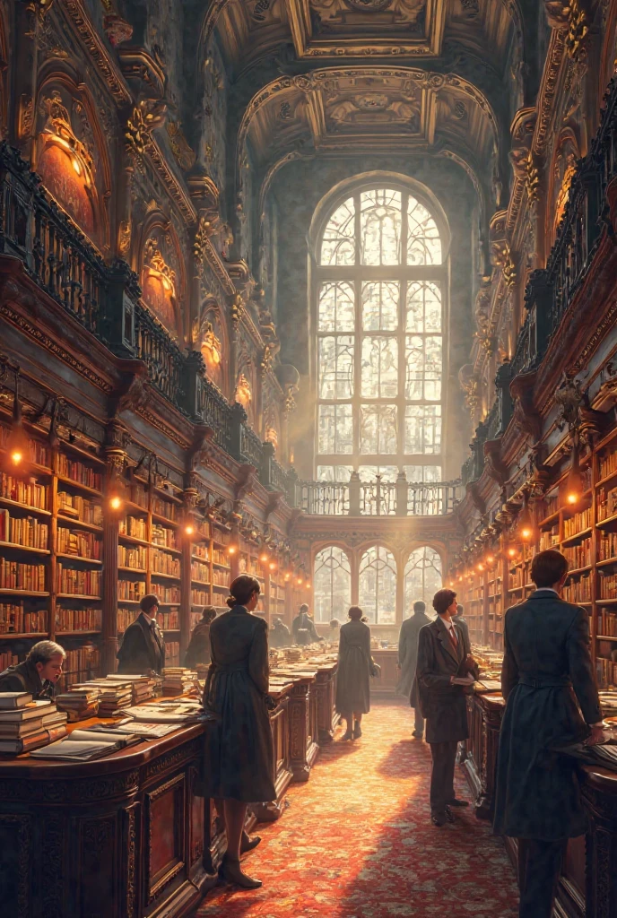 Make a poster about the library 