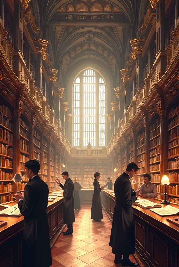 Make a poster about the library 