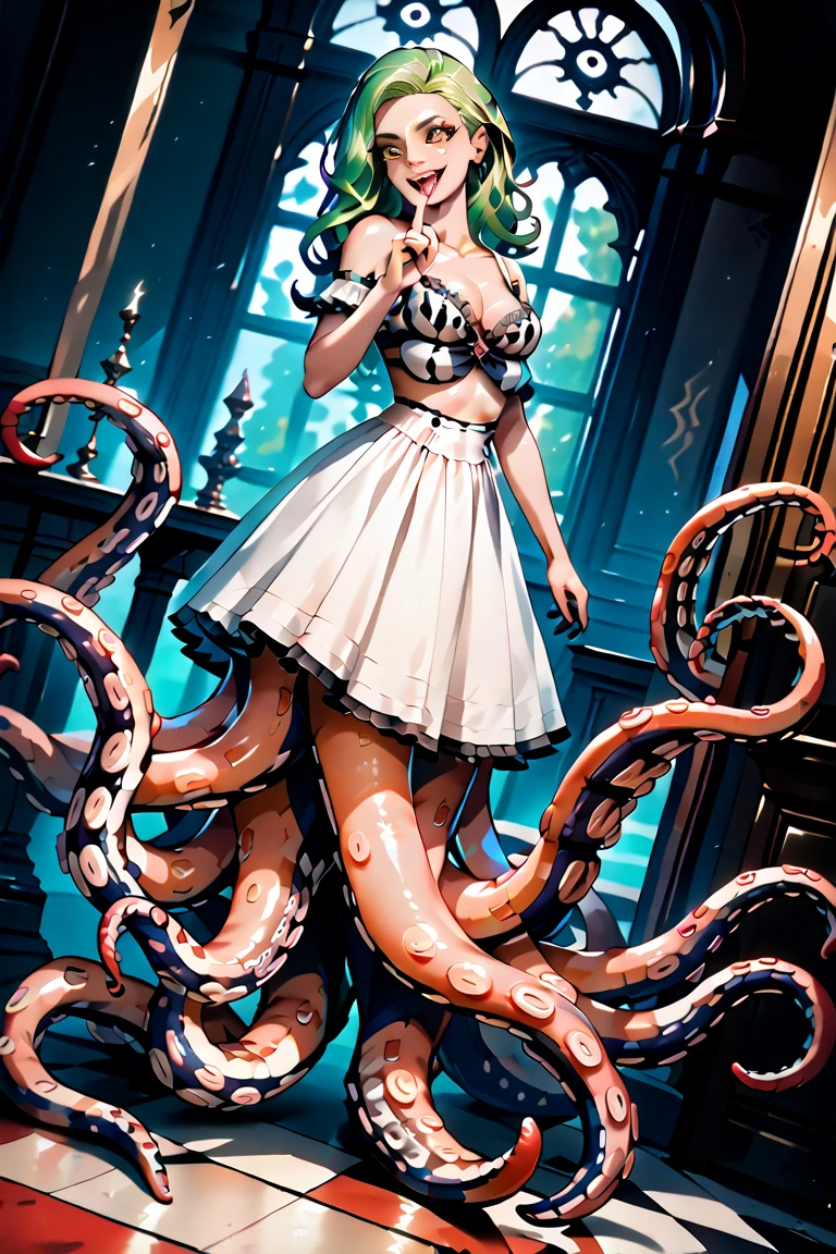 Artistic Arcanist in tentacle Princess Peach art style nsfw, (score_9,score_8_up,score_7_up,score_6_up,score_5_up,score_4_up)