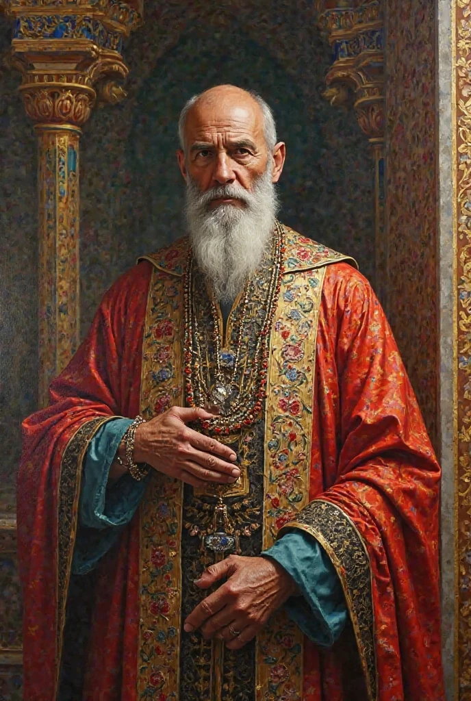 "An image of a Sasanian vizier."

