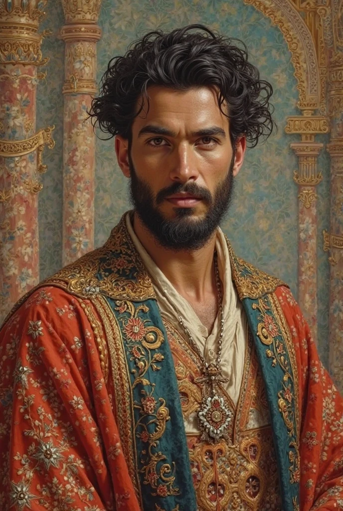 "An image of a young Sasanian vizier."

