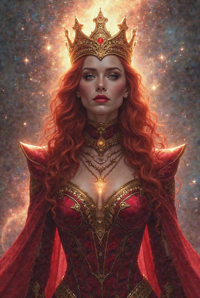 grimhilde,sitting on holographic earth