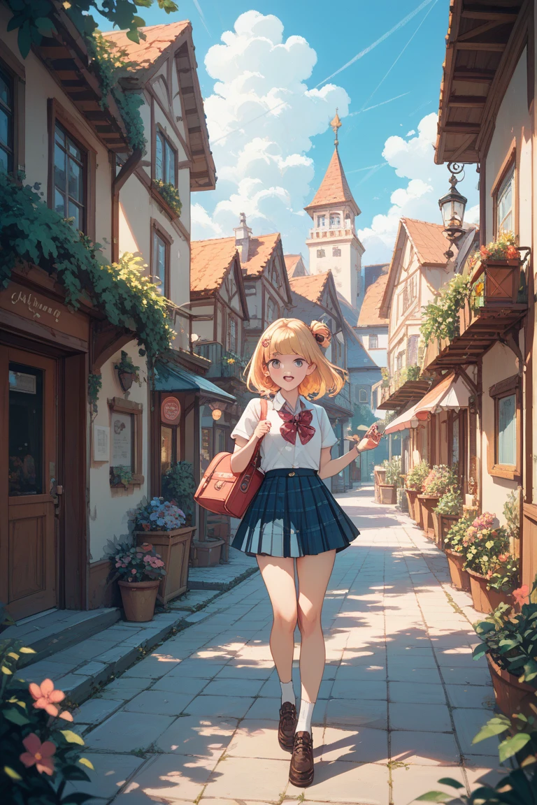 A busy elementary school student