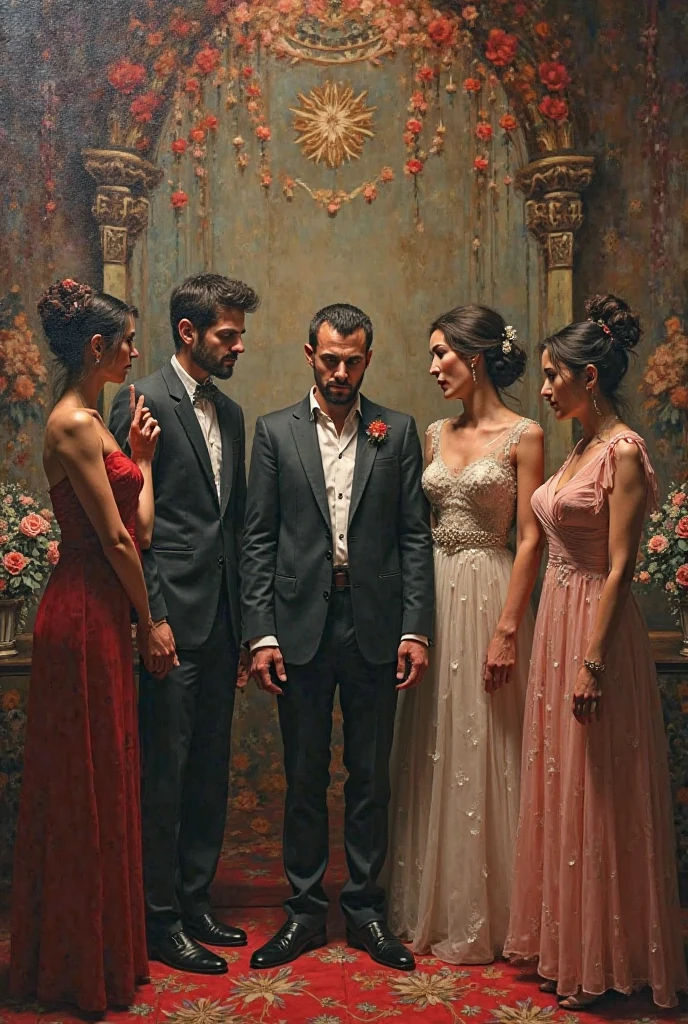 One groom four brides