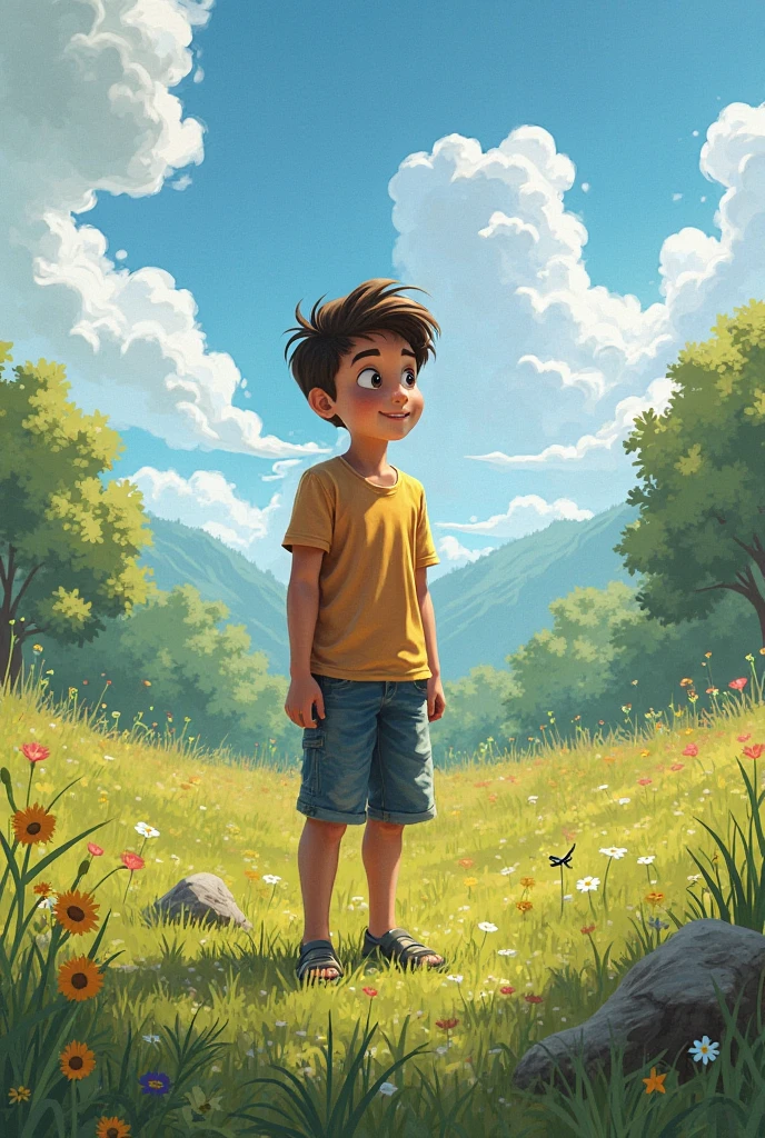 It was a sunny morning in the Meadow of Miracles, and Greyson stood tall, his bright eyes watching
the clouds roll in.
“Something feels different today,” he said, his voice calm and wise.
Jabari somersaulted over a log and giggled.
“Let’s race to the stream! Last one there is a grumpy goat!”
But Greyson didn’t move.
Desoriah walked up gracefully, brushing twigs from her curls.
“You sense something, don’t you, Greyson?” she asked.
He nodded. “Yes. I had a dream last night. Like Noah in the Bible… A storm is coming, and we must
prepare.”