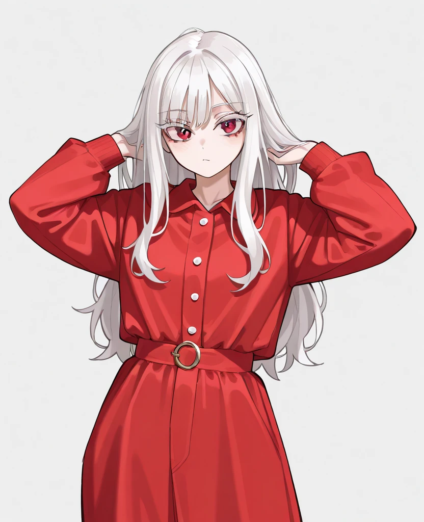CG, unity, 8k, dakimakura medium, highest quality, masterpiece, Lovely lady, takane shijou, long white hair, white skin, BREAK, lingerie, (dark red pantyhose: 1.5), No shoes, best lighting, complex pupils, complex textile