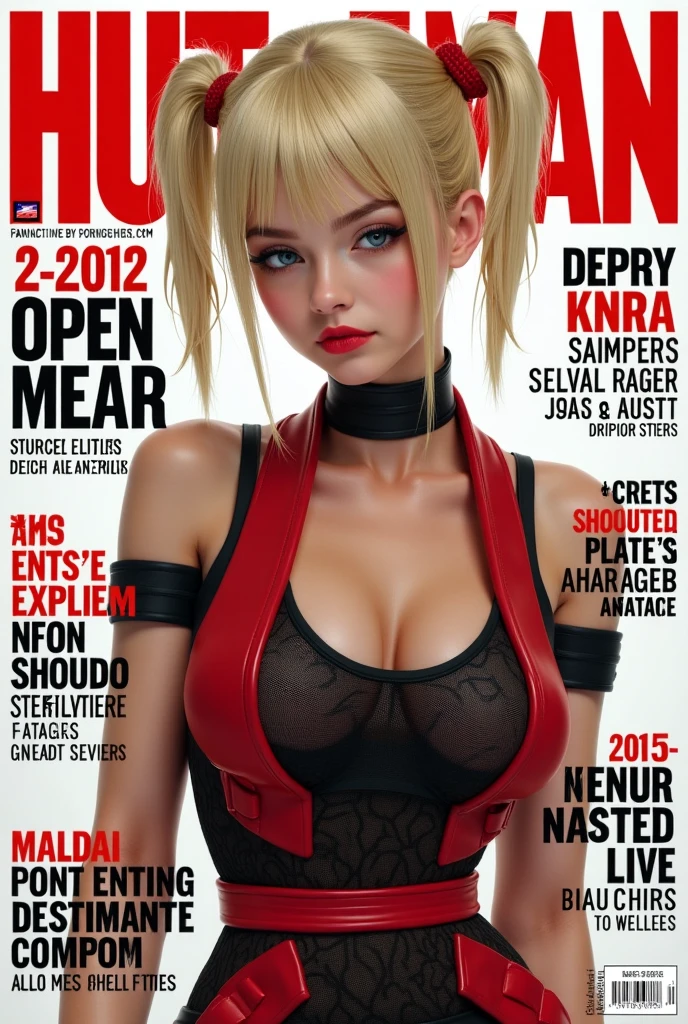 ((masterpiece, best quality))
 TLOU2Abby, 1girl, solo, muscular, single braid, As the cover model for a fashion magazine, fierce pose, wearing a bold and edgy outfit, Breasts are about to explode out of her clothes. (( muscular:1.2 )) , (big breasts:1.2) ,Women , (strong) , (muscular)