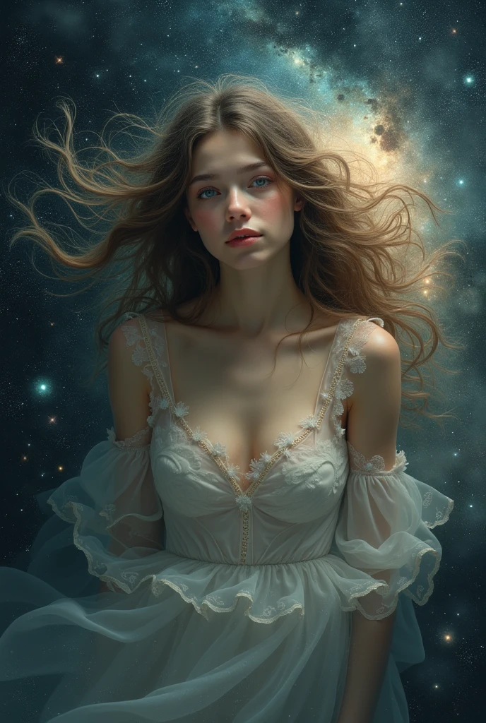 A beautiful girl in the universe 