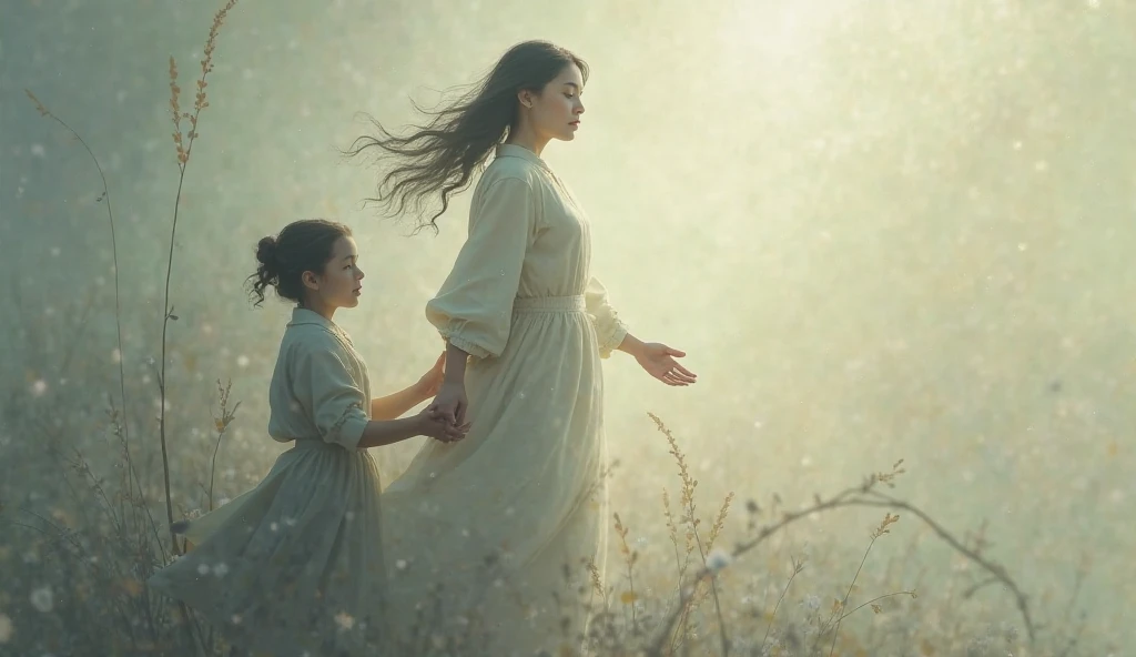 The elder sister fading in the background while lifting others up.