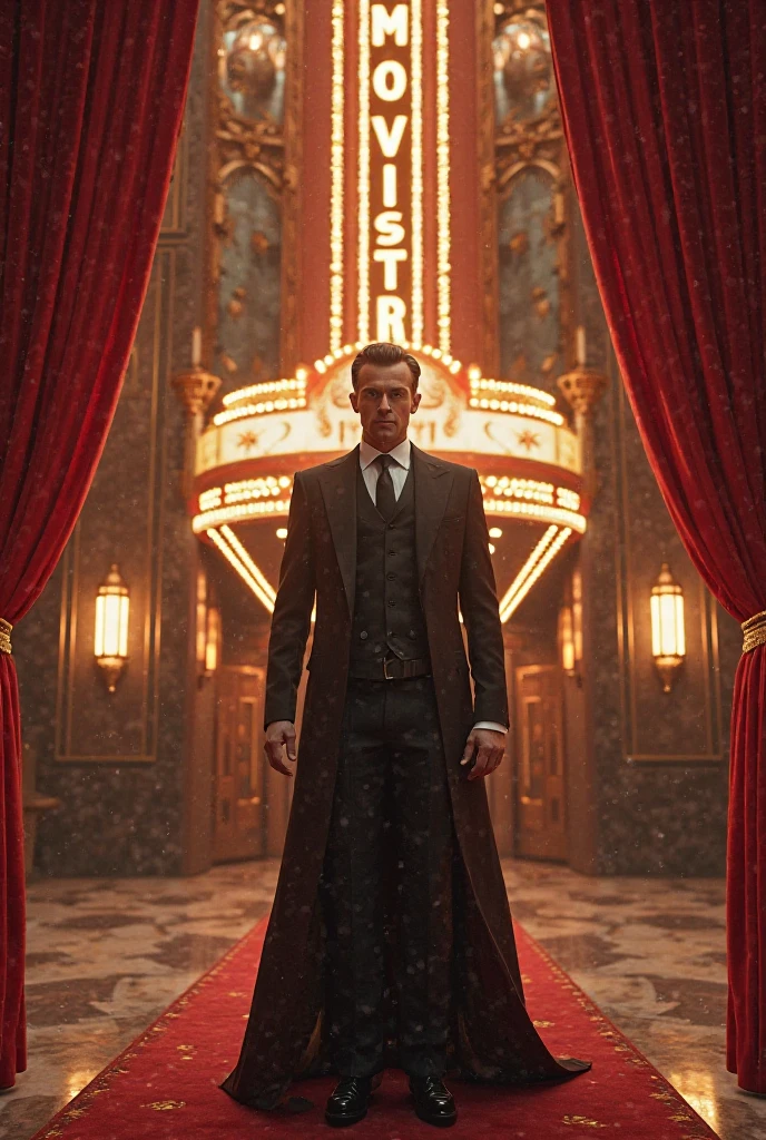 Create a background image for a movie channel. Der Name ist Moviestar.