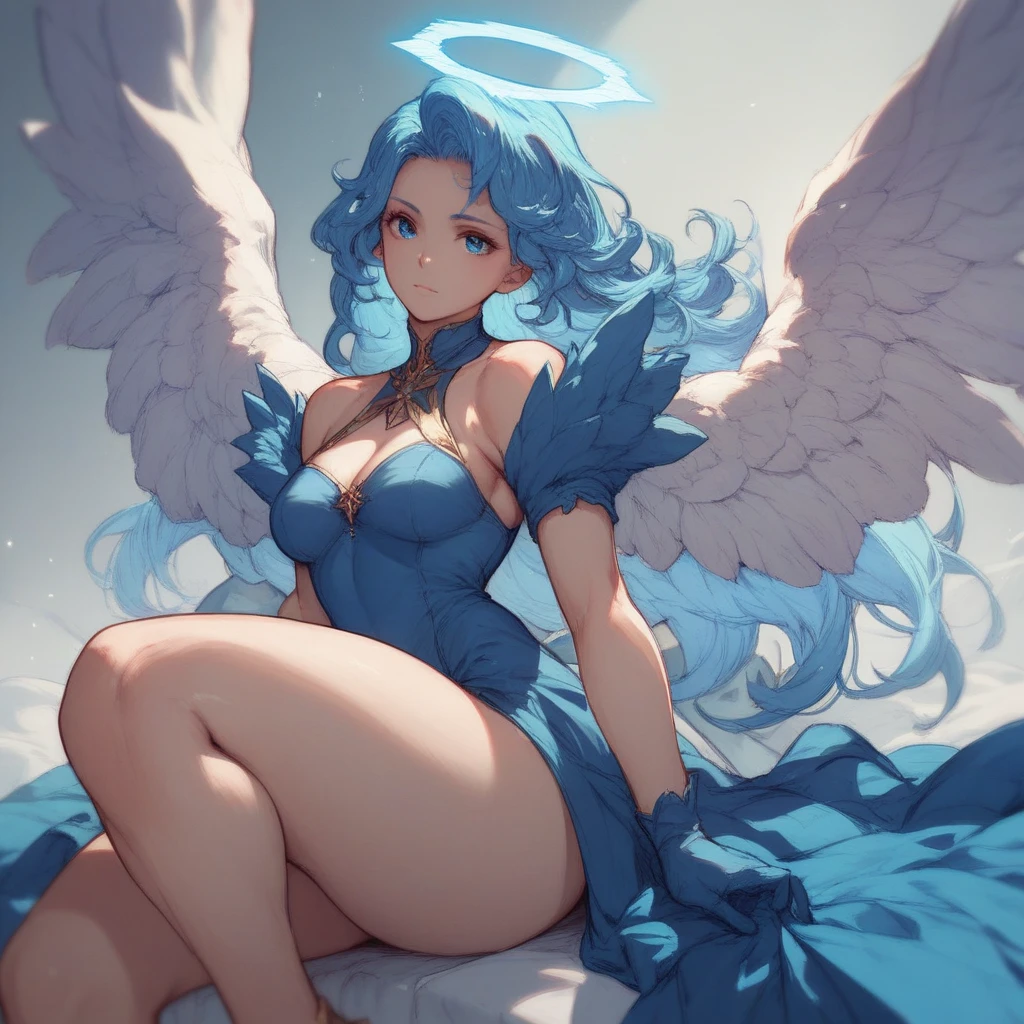 a goddess, A glorious sunrise, aura, glow, multi-colored bright aurora borealis, Spectrum Rainbow,Colored Angel Wings, feathers, In a chic, lavender white mint hair,  pastel, mixed-language_SMS, (beautiful and clear background:1.2),, fantastic paintings , olhos altamente detalhados, crystals,   outer space, galaxy, Gorgeous hair, Background Flora Peony, poppy, hydrangea, Plants. Loving. Love. ultra detailed hair, Best Quality, hig quality, high resolucion, detail enhancement, ((most beautiful image in the world)), Masterpiece, Best Quality, High Quality Detail Enhancement, ((most beautiful image ), Shiny hair, Ultra chic lace panties, Stampa Flores, art by stjepan sejic, art by j scott campbell, art by guillem march, art by citemer liu, 4k, high resolucion, comic book character, comic, high quality detailed,   style of ::2.0 comix illustration style,tatoon style, hig quality, high resolucion, detail enhancement, 8K, HD, Best Quality, hig quality, high resolucion, detail enhancement, 8K, HDR, Sharp focus, Ultra Detailed, perfect  lighting, Curvy Body, Lush big breasts, Curvy big hips, On Bed, high heels,, sparks, Stars, The Cycle of the Stars