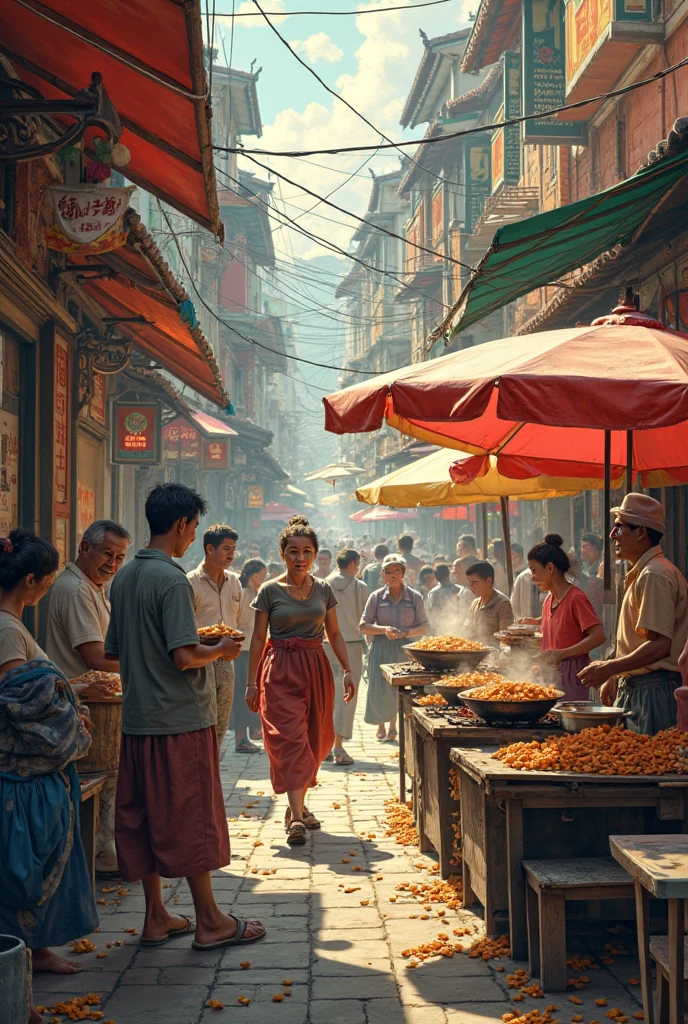  Create A picture of YouTube channel profile about street  food meal