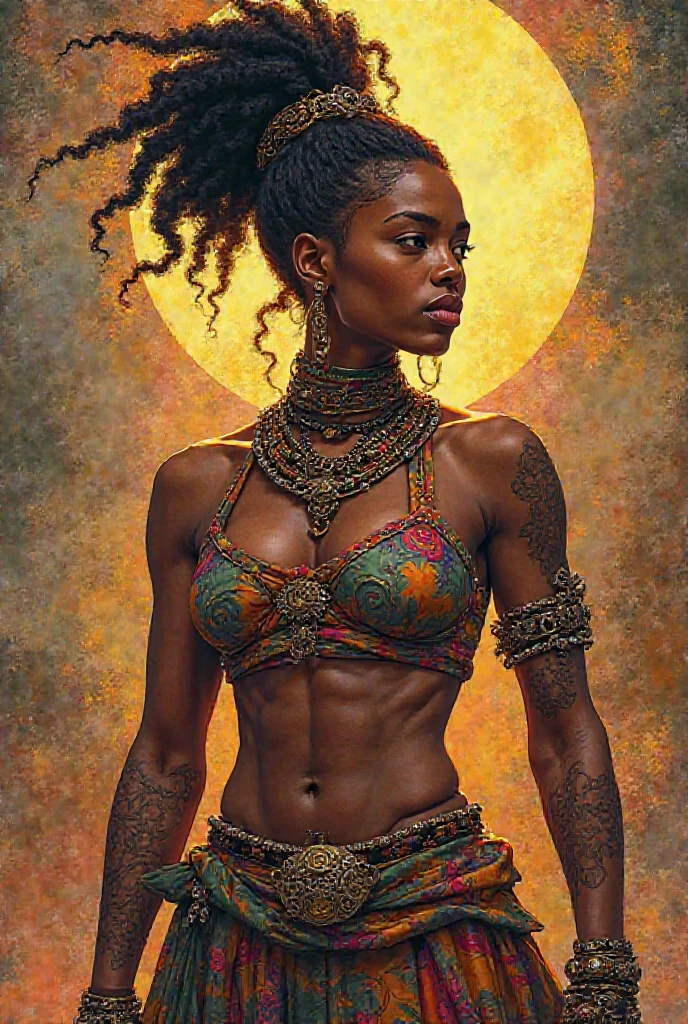 A charismatic and strong African manga called Keïtachii