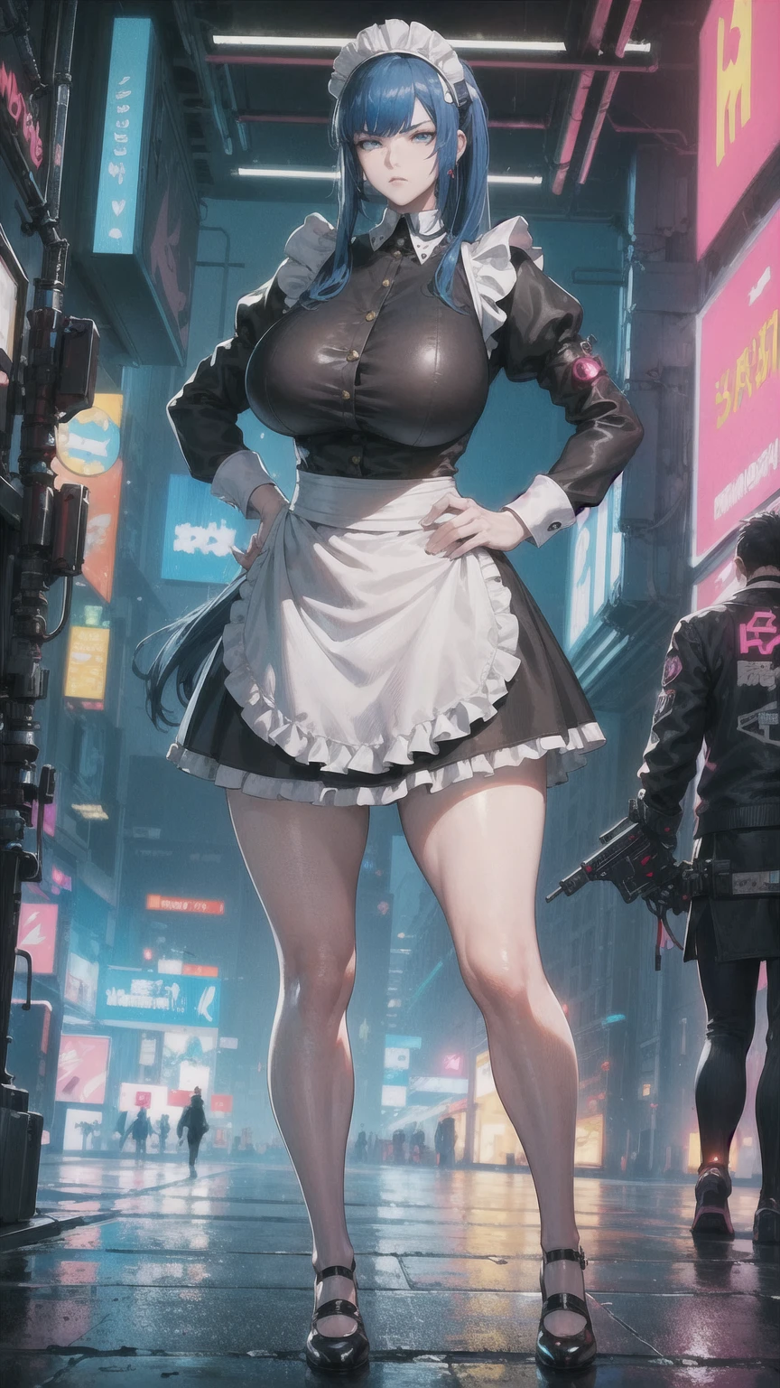 maid girl,(((1girl))),((anime maid girl with extremely cute and beautiful black hair walking seductively down the street)),
(large breasts:1.4),bountiful breasts,fluffy breasts,H cup bust,bust up,bulging bust top,(((black bob hair:1.35,colored inner hair,short hair,ear breathing))),((heterochromia,eye1 blue,eye2 purple,perfect eyes,upturned eyes:1.3,beautiful detailed eyes,finely detailed beautiful eyes:1,big highlight on eyes:1.2,slanted eyes)),((fat)),(((lustrous skin:1.5,bright skin: 1.5,skin tanned,shiny skin,very shiny skin,shiny body,plastic glitter skin,exaggerated shiny skin))),(spider lower abdomen,narrow waist,wide hip,athletic body,inflated legs,delicate detailed fingers,detailed body,detailed arms,human hands,(detailed face)),
cute,slutty,seductive,erotic,(((nsfw))),
zettai ryouiki,(maid headdress),maid uniform,Headdress,(maid),sleeveless,mini skirt,boots,cleavage cutout,bare legs,clothes with a lot of lace frills,(detailed outfit,detailed clothes),
(dynamic pose:1.0),solo focus,embarrassed,blush,sweat,((tears,open mouth)),moist eyes,centered,scale to fit dimensions,Rule of thirds,
outdoors,((night view)),(cyberpunk night street Background: 1.5,dark sky,alleyway,lonely alley,thick clouds,detailed background:1.25),
(best quality),(high resolution),(sharp focus),(ultra detailed),(extremely detailed),(extremely high quality artwork),8k_wallpaper,(extremely detailed CG 8k),(very fine 8K CG),((hyper super ultra detailed perfect piece)),flawless,(((masterpiece))),illustration,vibrant colors,(intricate),High contrast,Selective lighting,Double exposure,HDR (High Dynamic Range),Post-processing,Background blur,