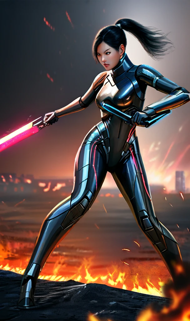 B1-series battle droid from star wars, battlefield, ethereal, black, stunning, royal vibe, highly detailed, digital painting, Trending on artstation , HD quality,artgerm, by Ilya Kuvshinov