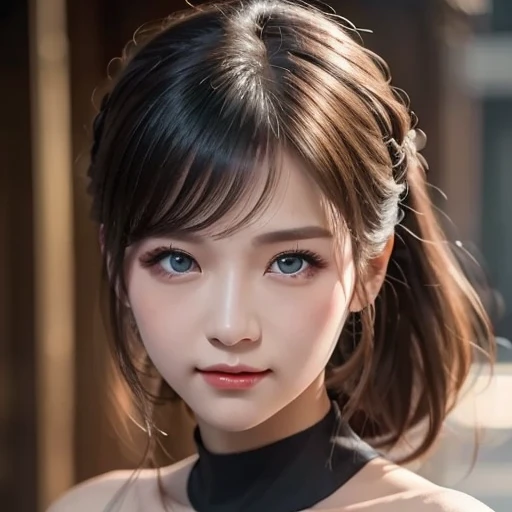 Korean, realistic, Masterpiece, final details , photo realistic, complicated details, octane rendering , 8k, 1 girl, Perfect face, beautiful faces, NSFW, trough for final details, Hair Details ,, black bow, black gloves, Black Legs, blue eyes, blue hair , bow, clavicle, dress, drill hair, Raffle, Raffle, gloves, Gwen, head dress, high resolution, long hair, Open Lips, Fluffy sleeves, purple eyes, smile, Alone, white dress, oil skin ,