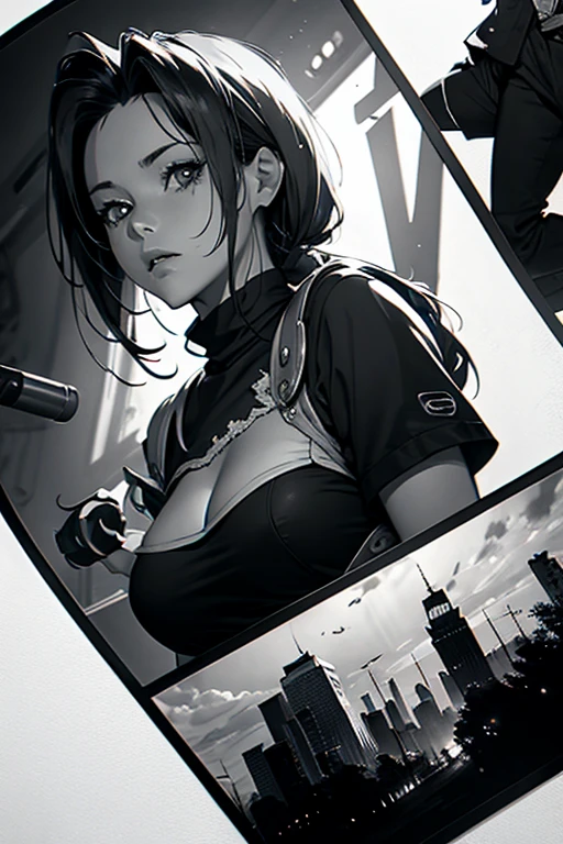 Aeris black and white poster