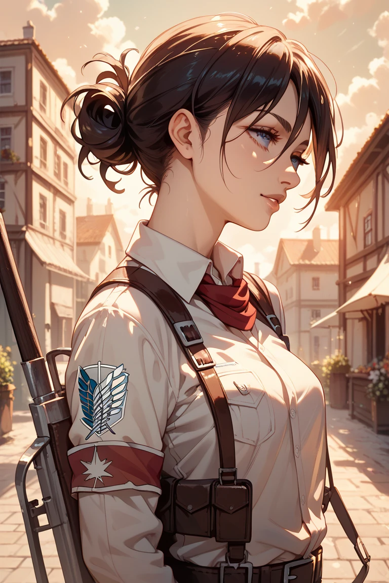 A petite girl with straight, smooth hair up to about her shoulders
Creative characters from Attack on Titan
Created with an Attack on Titan pattern