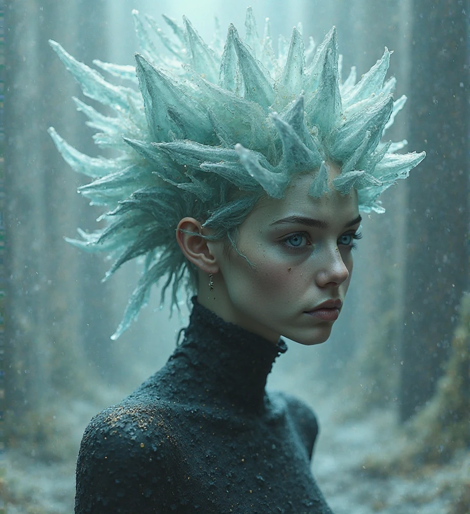 Redone with an animated graphic, he must have had his hair as petrified. 