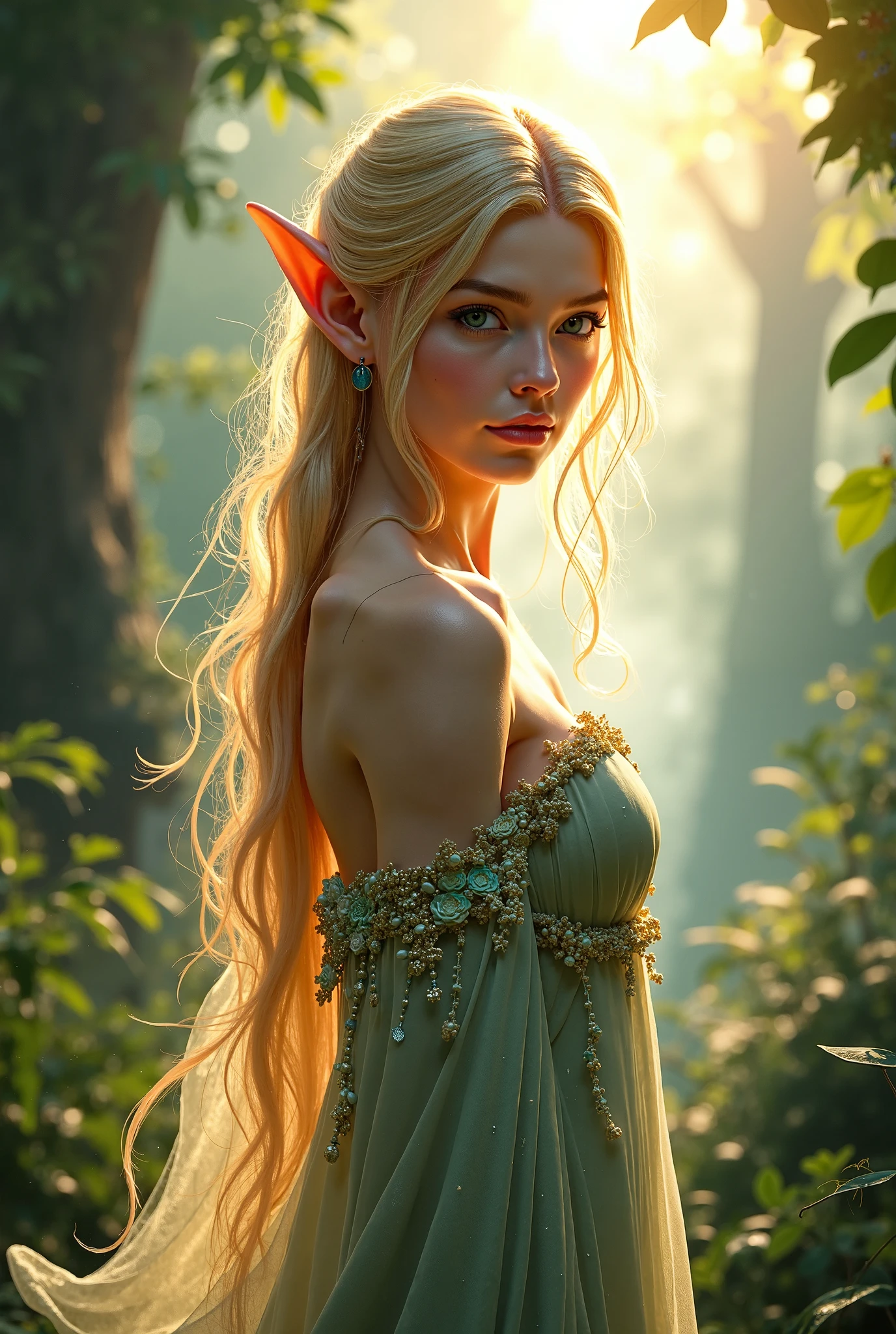 Blond-haired elf woman 