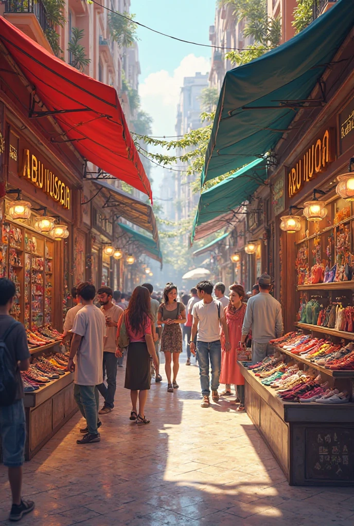 Abu Hussein clothing and shoe stores
