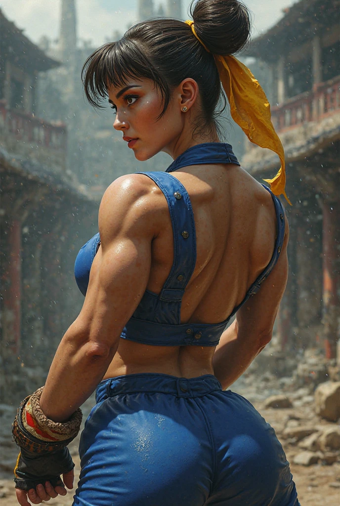 Half naked Jennifer Garner shown to have a fairly slender figure. She has red hair, (((she has very short hair))), Cleavage exposed cowboy shot, carrying a sword and fighting hordes of zombies, wearing a hat, (((no pants))), (((no panties))), dark, blurry, soft light, superior quality, many details, sharp focus, realism, ((topless)), ((bare breasts)), ((cobalt blue eyes)), (((sexy tattoos all over body))), ((very defined large muscles)), ((ass to the camera)), ((butt to the camera)), ((cameltoe)), ((camel toe)), ((red lace outfit)), ((dark Old London style))