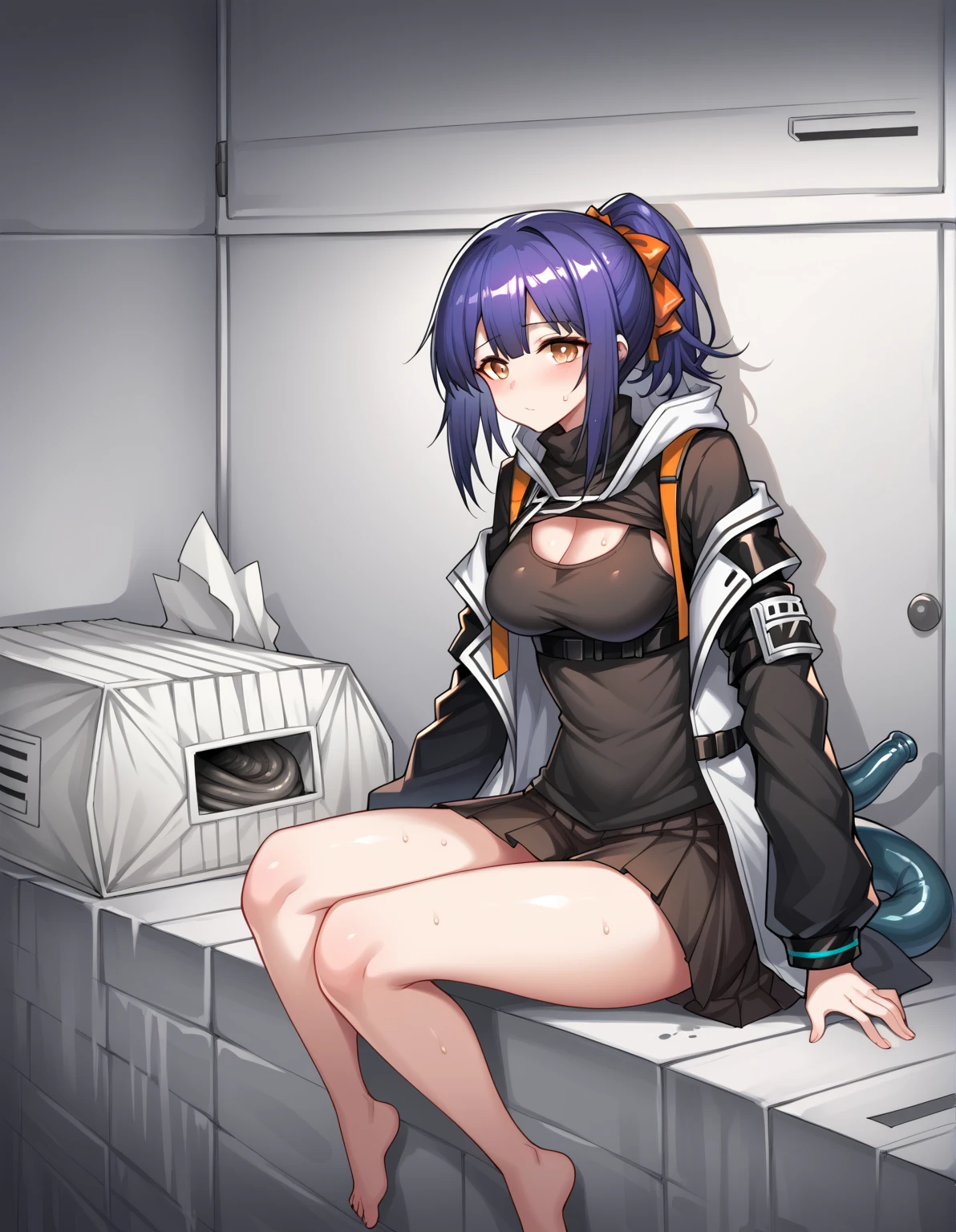 bbakane,short hair,large breasts,
BREAK  (bow, grey jacket, shirt, pleated skirt:1,2)
BREAK (masterpiece:1.2), best quality, high resolution, unity 8k wallpaper, (illustration:0.8), (beautiful detailed eyes:1.6), extremely detailed face, perfect lighting, extremely detailed CG, (perfect hands, perfect anatomy),